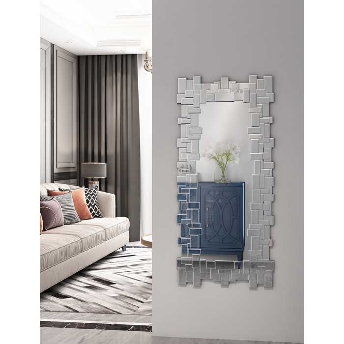 KOHROS Glass Rectangle Wall Mirror & Reviews Wayfair